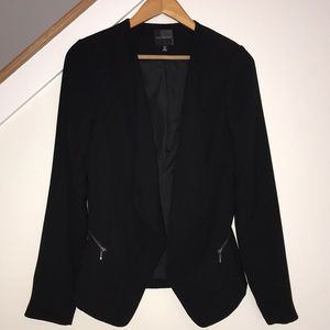 The Limited open flyaway blazer with zipper pocket